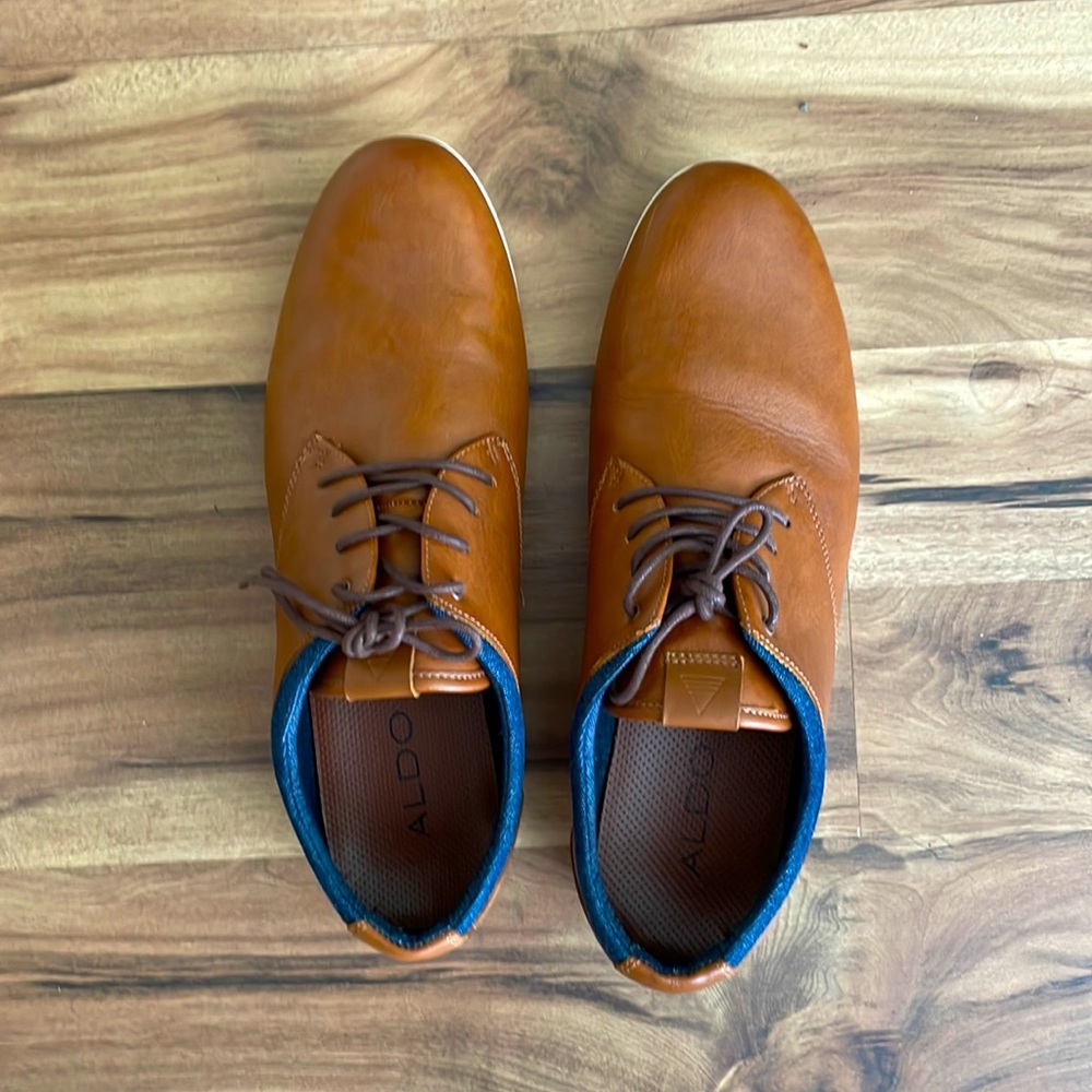 Brown dress shoes